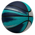 Ballon de basketball design moderne turquoise et gris