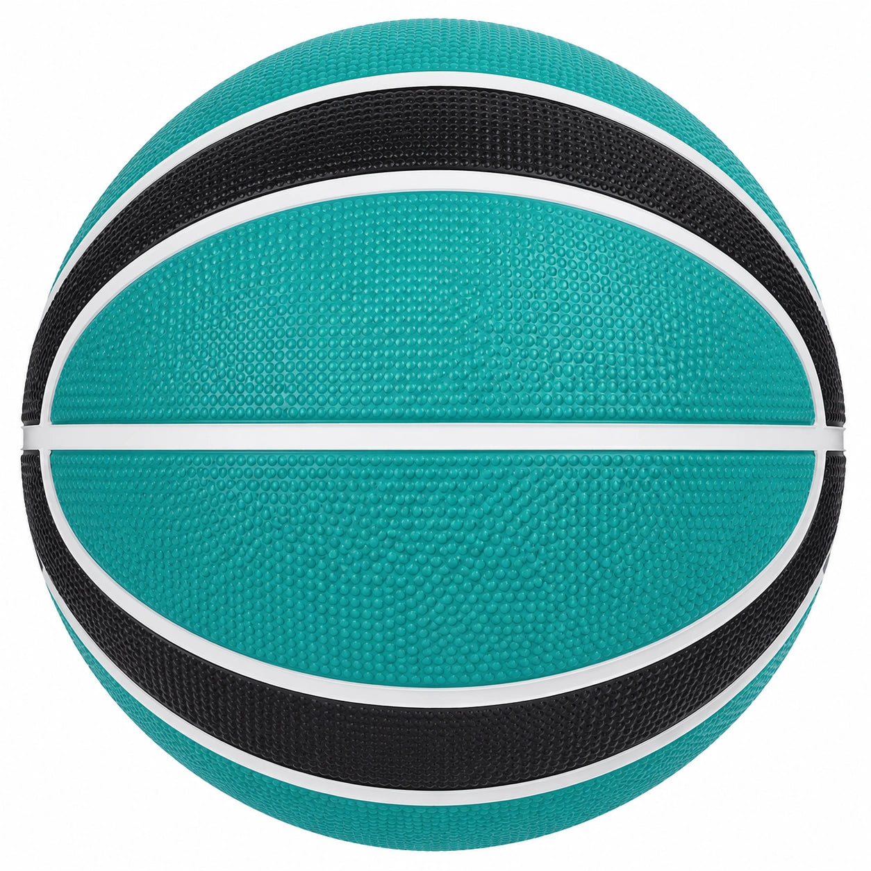 Ballon de basket turquoise et noir pour joueurs amateurs
