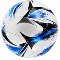 Ballon de Football Entraînement Taille 5 Blanc Bleu Noir