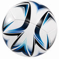 Ballon de football blanc noir bleu pour terrains extérieurs