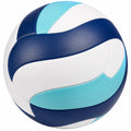 Ballon de volley bleu, blanc et cyan pour compétition