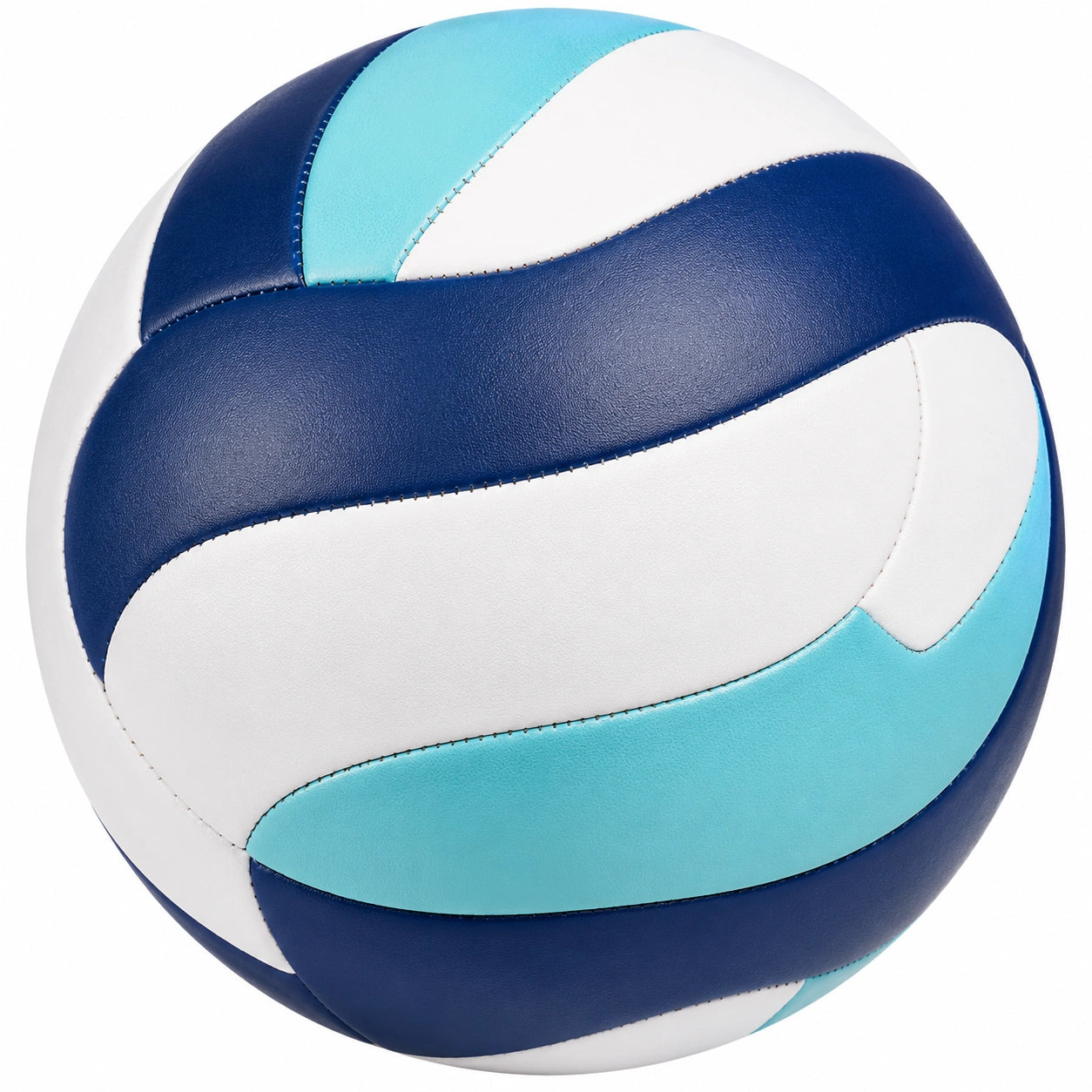Ballon de volley bleu, blanc et cyan pour compétition