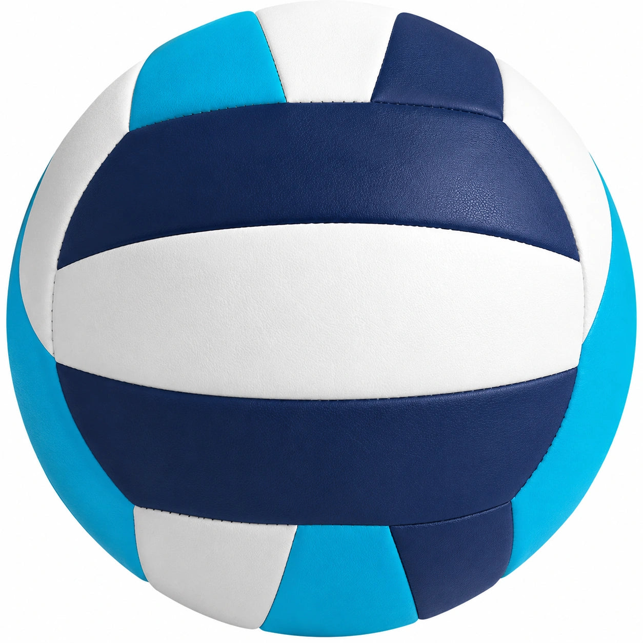 Ballon de volleyball bleu marine, blanc et bleu clair 65-67 cm