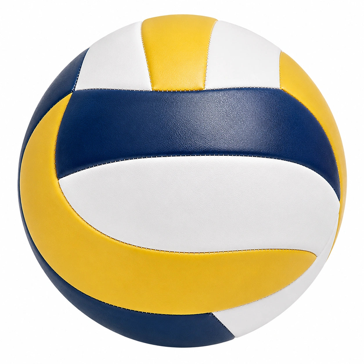 Ballon de volleyball jaune, bleu et blanc - Taille standard