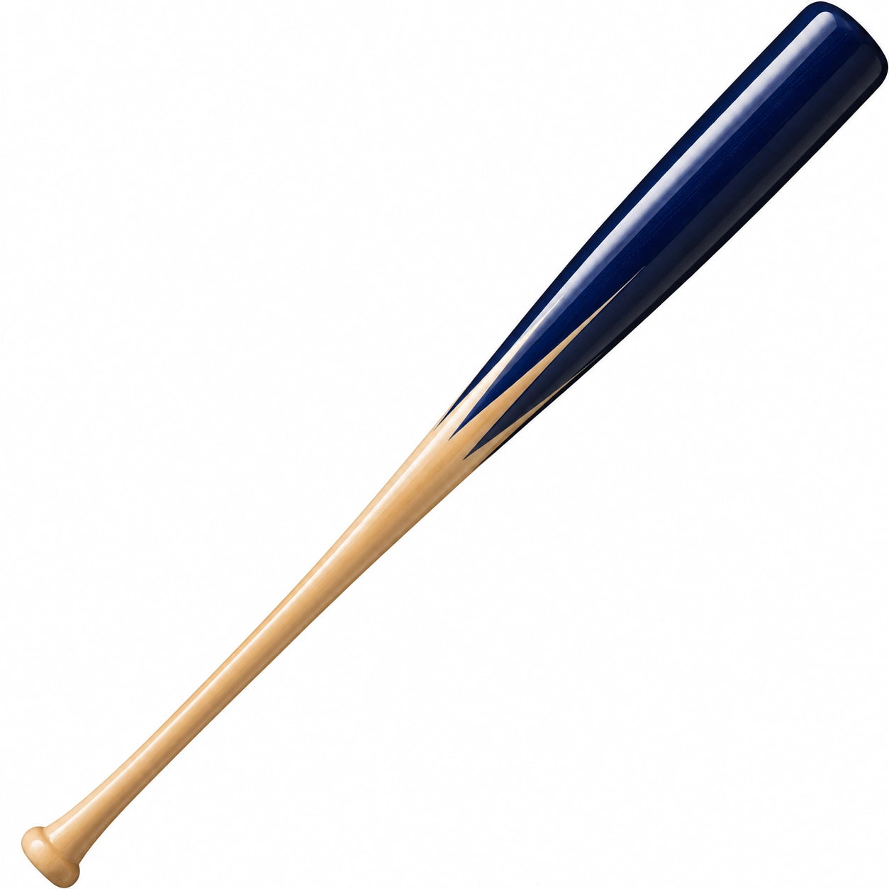 Batte de baseball en bois 85 cm bleu et beige