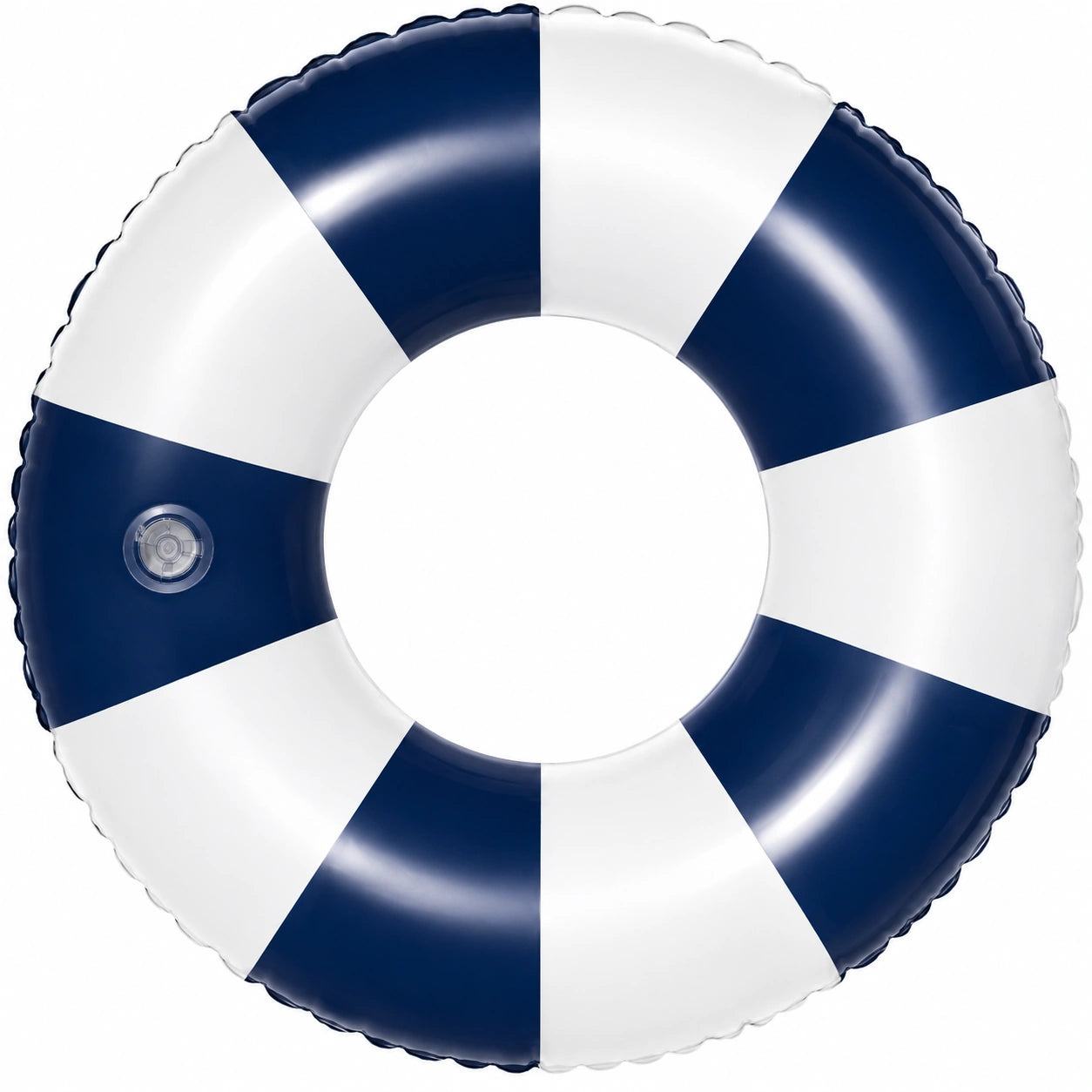 Bouée Gonflable de Piscine Bleu et Blanc