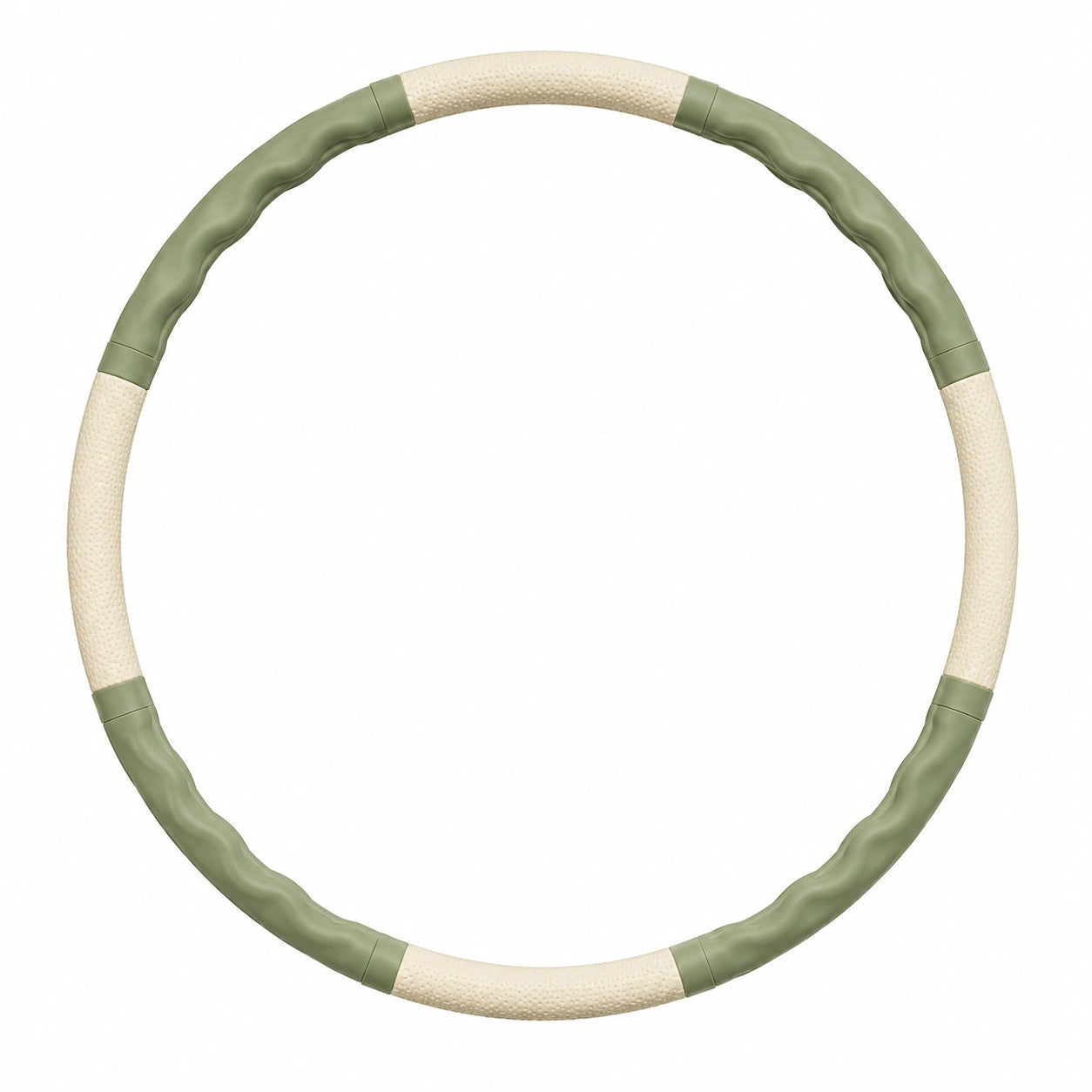 Cerceau de Fitness Massage 95cm Vert/Beige