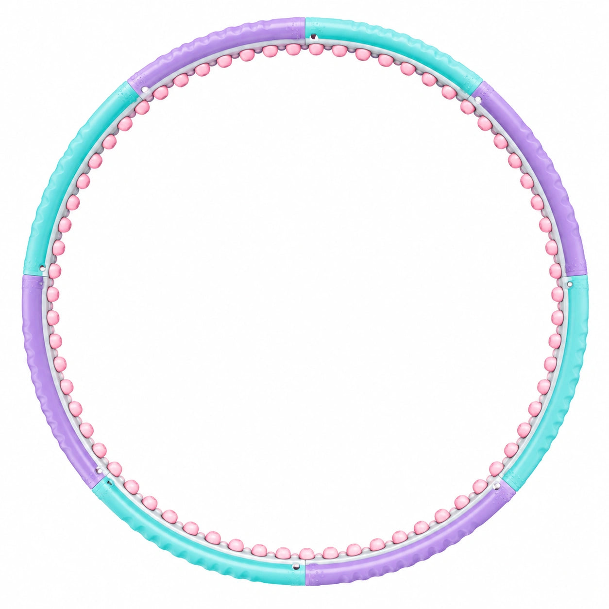 Cerceau de Fitness Massant 95cm Turquoise/Violet/Rose