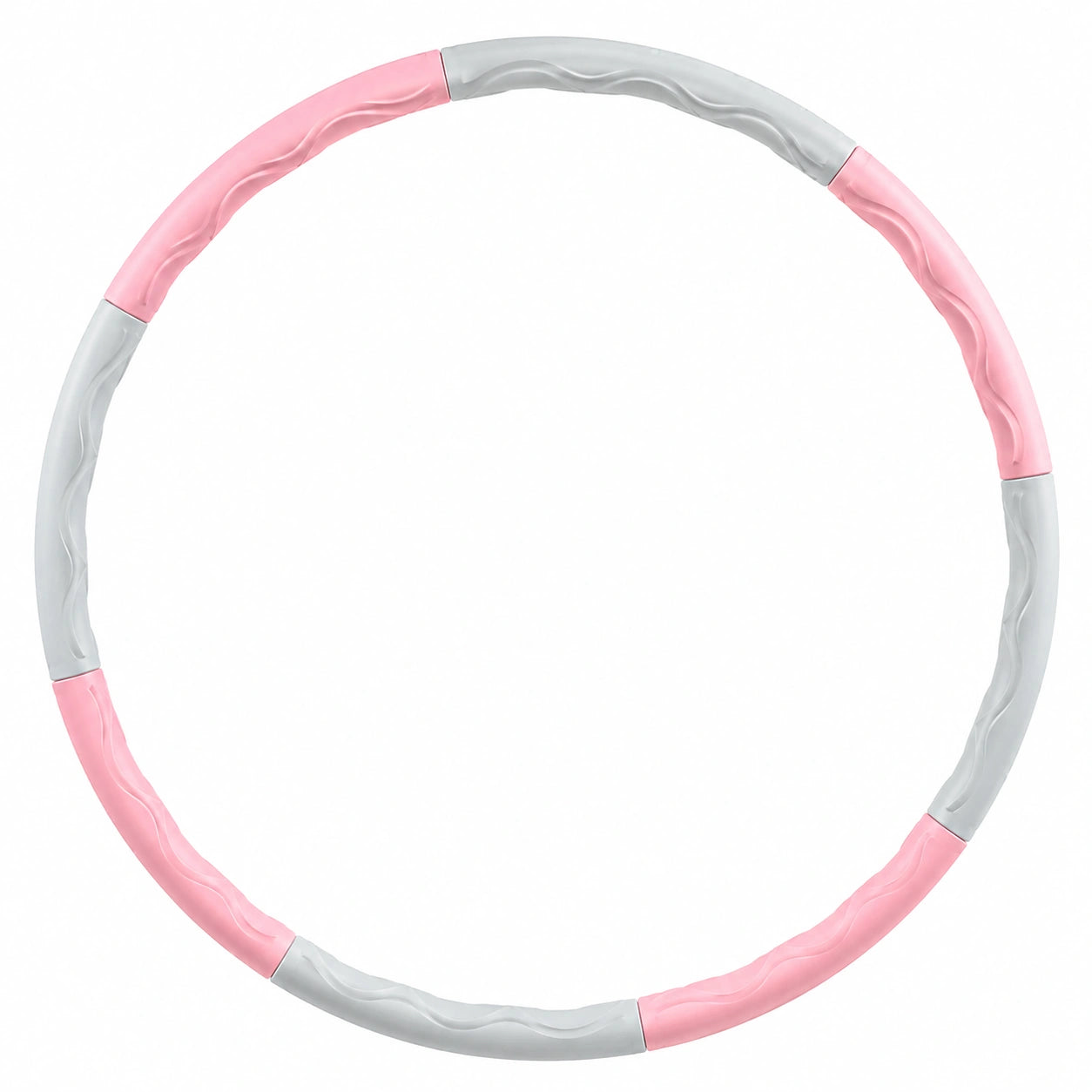 Cerceau Hula Hoop démontable rose et gris 95 cm