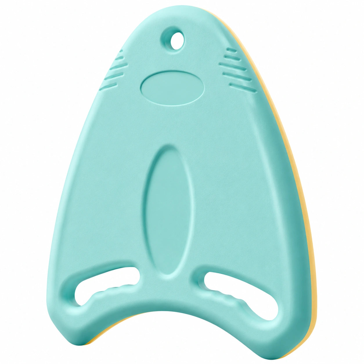 Planche de natation flottante turquoise avec poignées ergonomiques
